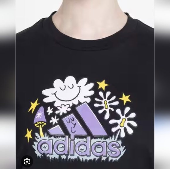Adidas Women's Doodle Graphic Tee "Forging Mushroom" LSD Shirt (M) NWT! - Picture 3 of 9